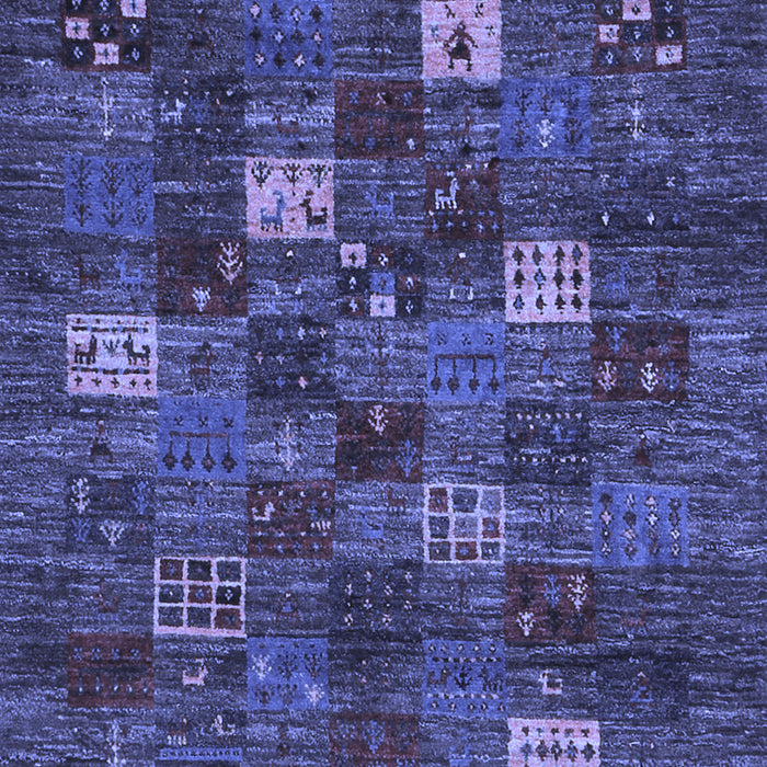 Abstract Blue Contemporary Rug, con1616blu