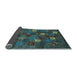 Sideview of Abstract Light Blue Contemporary Rug, con1616lblu