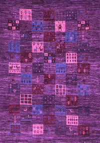 Abstract Purple Contemporary Rug, con1616pur