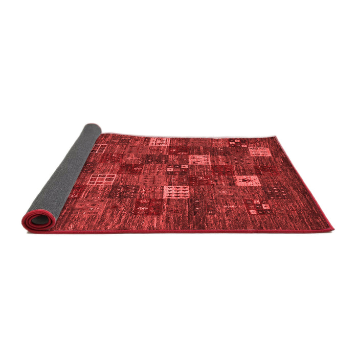 Abstract Red Contemporary Area Rugs
