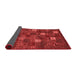 Abstract Red Contemporary Area Rugs