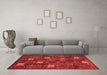 Contemporary Red Washable Rugs