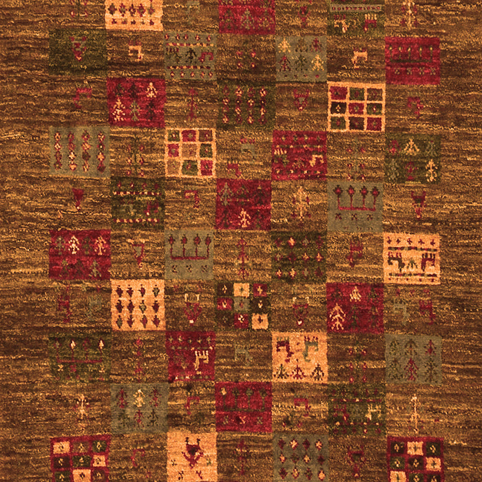 Serging Thickness of Machine Washable Abstract Orange Contemporary Area Rugs, wshcon1616org