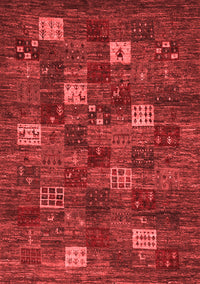 Abstract Red Contemporary Rug, con1616red