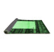 Sideview of Abstract Emerald Green Contemporary Rug, con1617emgrn