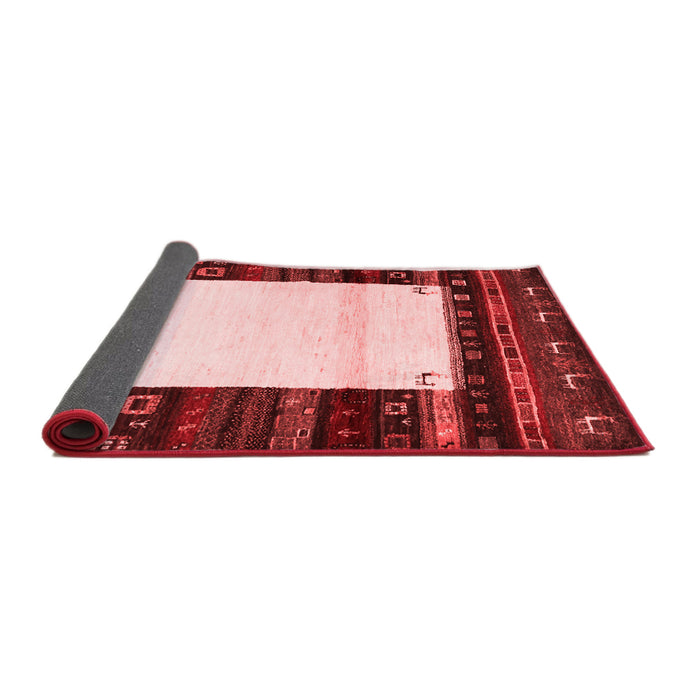 Abstract Red Contemporary Area Rugs