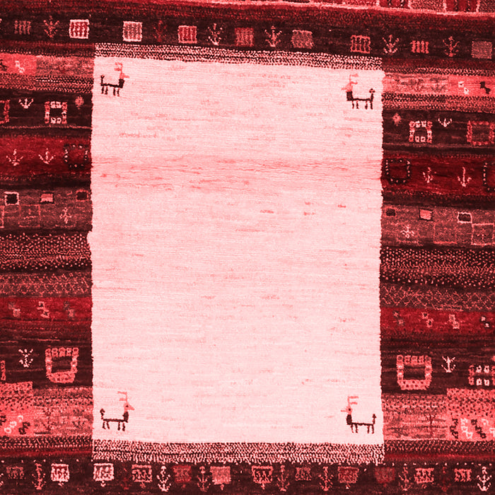 Machine Washable Abstract Red Contemporary Rug, wshcon1617red