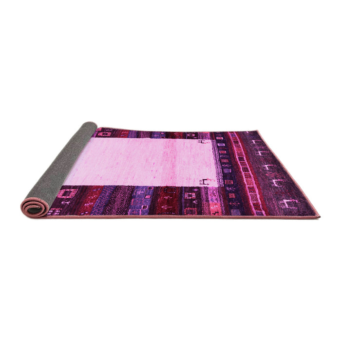 Sideview of Abstract Pink Contemporary Rug, con1617pnk