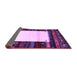 Sideview of Abstract Purple Contemporary Rug, con1617pur