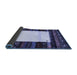 Sideview of Abstract Blue Contemporary Rug, con1617blu