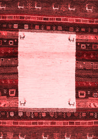 Abstract Red Contemporary Rug, con1617red