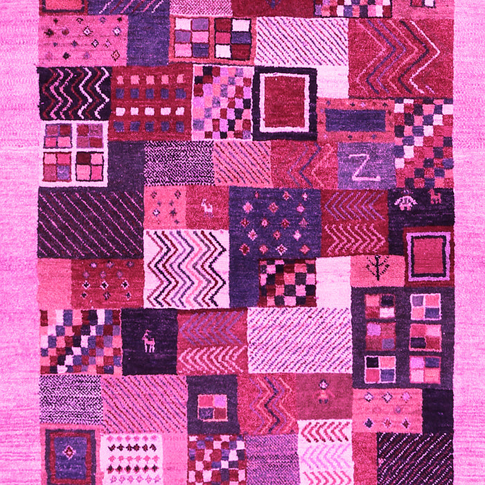 Machine Washable Abstract Pink Contemporary Rug, wshcon1618pnk