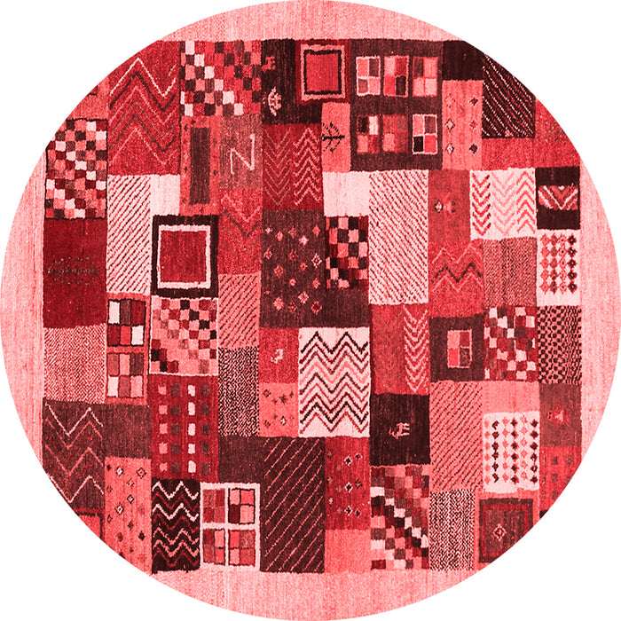 Abstract Red Contemporary Rug, con1618red