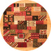 Machine Washable Abstract Orange Contemporary Area Rugs, wshcon1618org