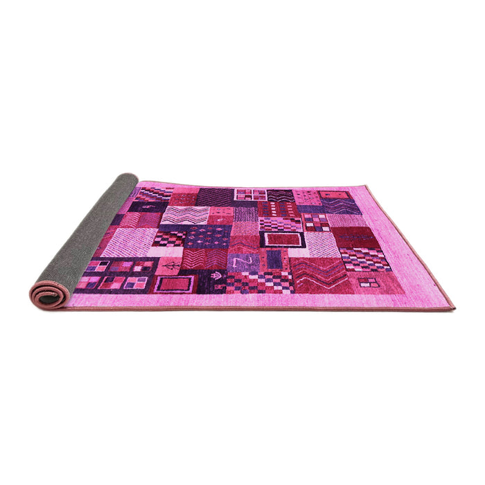 Sideview of Abstract Pink Contemporary Rug, con1618pnk