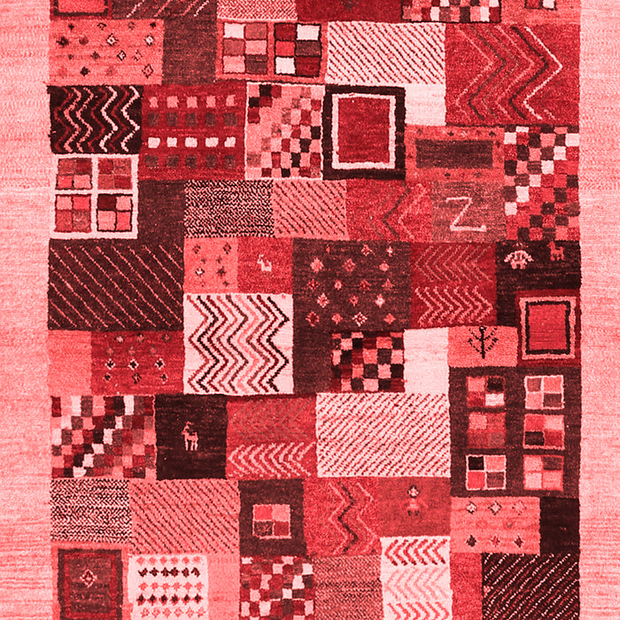 Machine Washable Abstract Red Contemporary Rug, wshcon1618red