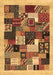 Abstract Brown Contemporary Rug, con1618brn