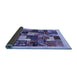 Sideview of Abstract Blue Contemporary Rug, con1618blu