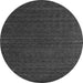 Square Abstract Gray Contemporary Rug, con1619gry