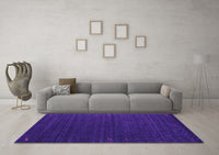 Machine Washable Abstract Purple Contemporary Rug, wshcon1619pur