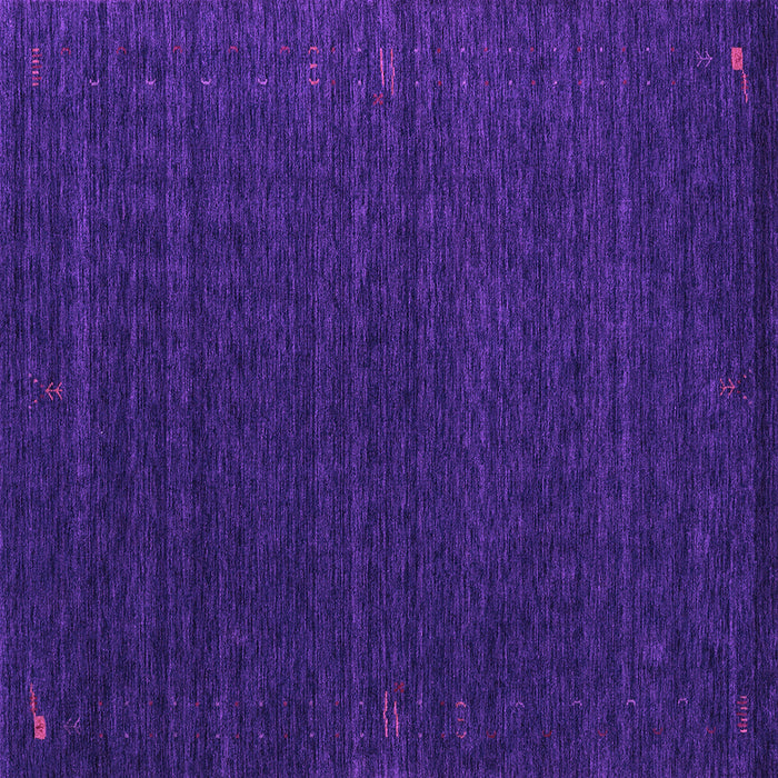 Square Machine Washable Abstract Purple Contemporary Area Rugs, wshcon1619pur