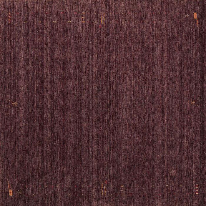 Square Abstract Brown Contemporary Rug, con1619brn