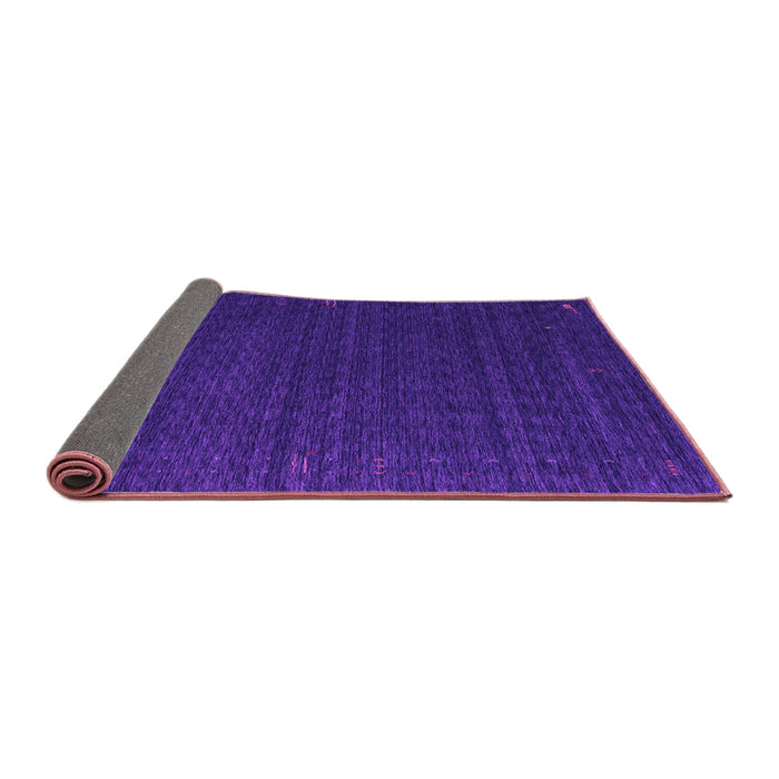 Sideview of Abstract Purple Contemporary Rug, con1619pur