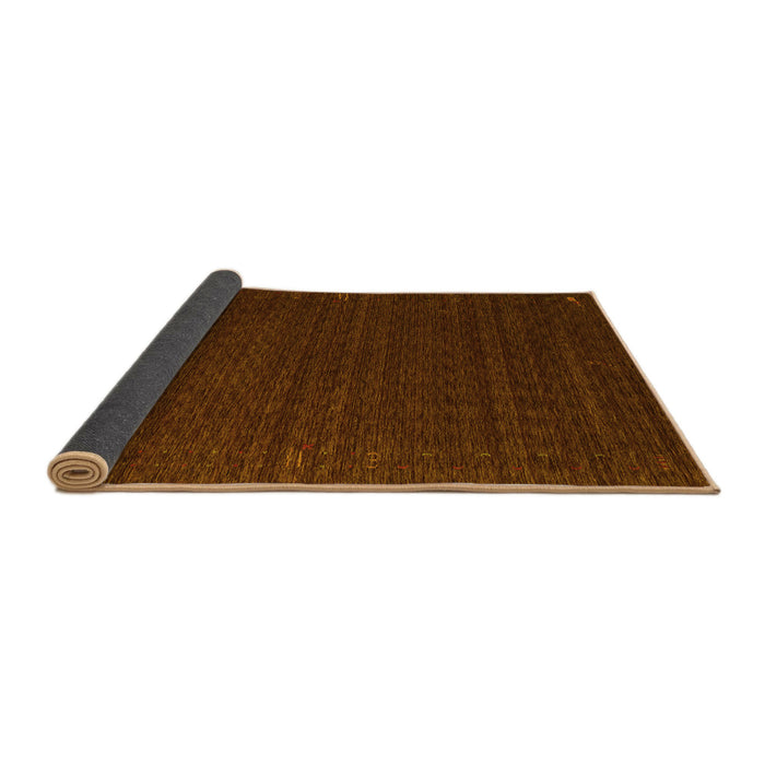 Sideview of Abstract Yellow Contemporary Rug, con1619yw