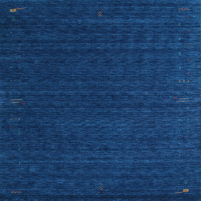 Square Machine Washable Abstract Light Blue Contemporary Rug, wshcon1619lblu