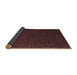 Sideview of Abstract Brown Contemporary Rug, con1619brn