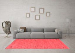 Contemporary Red Washable Rugs