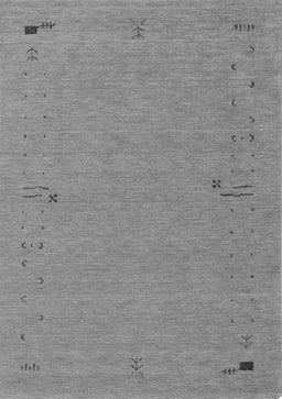 Abstract Gray Contemporary Rug, con161gry