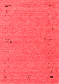 Abstract Red Contemporary Rug, con161red