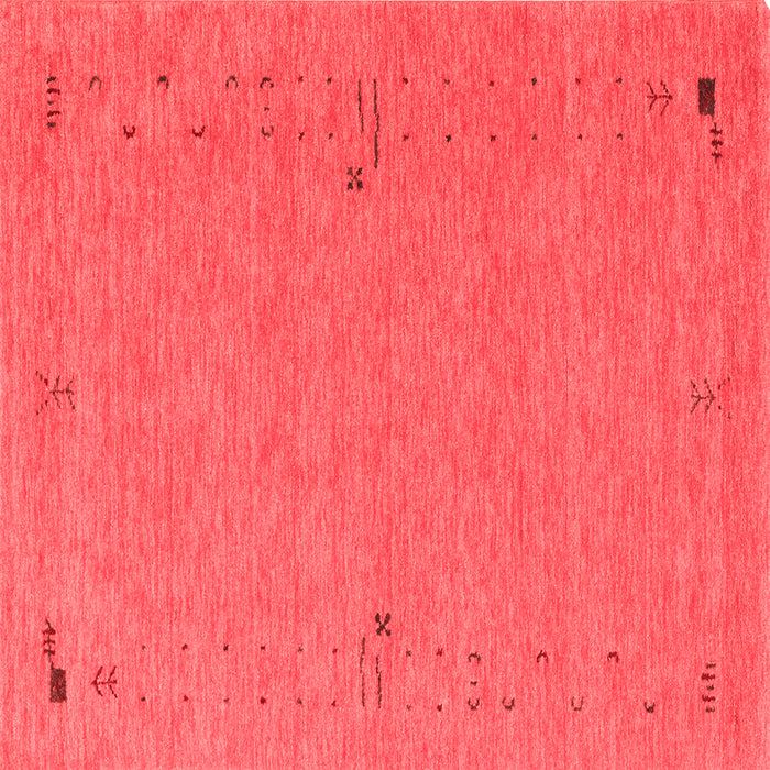 Machine Washable Abstract Red Contemporary Rug, wshcon161red