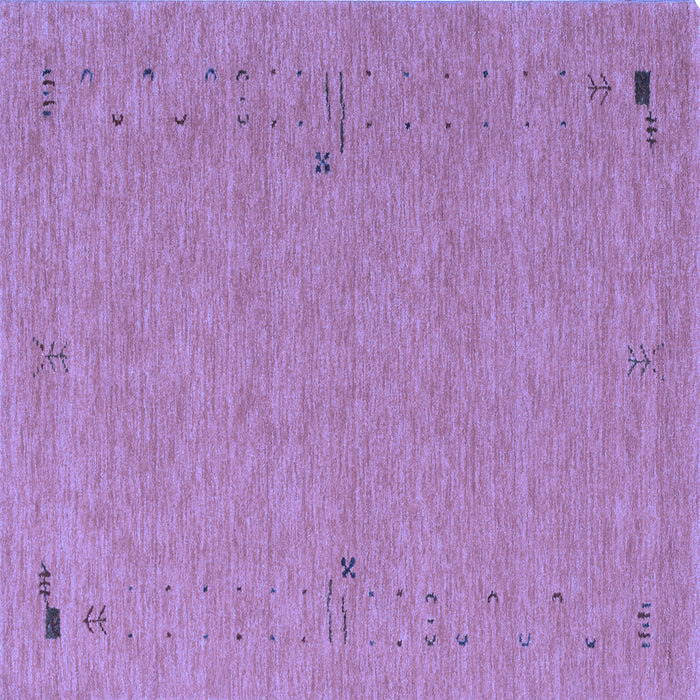 Square Machine Washable Abstract Blue Contemporary Rug, wshcon161blu