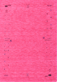 Abstract Pink Contemporary Rug, con161pnk