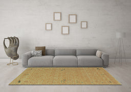Machine Washable Abstract Light Blue Contemporary Rug in a Living Room, wshcon161lblu