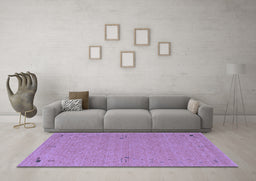 Machine Washable Abstract Blue Contemporary Rug in a Living Room, wshcon161blu