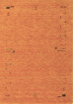 Abstract Brown Contemporary Rug, con161brn