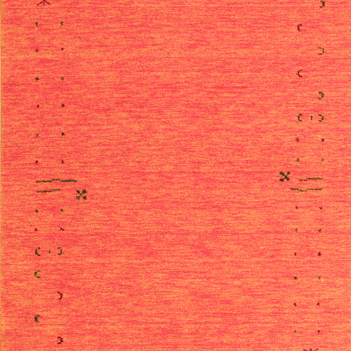 Abstract Orange Contemporary Rug, con161org