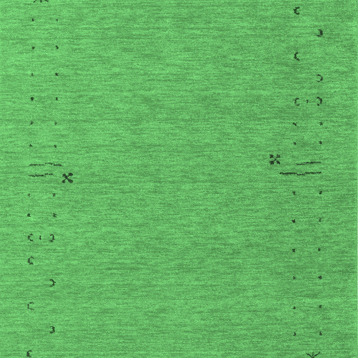Machine Washable Abstract Emerald Green Contemporary Area Rugs, wshcon161emgrn