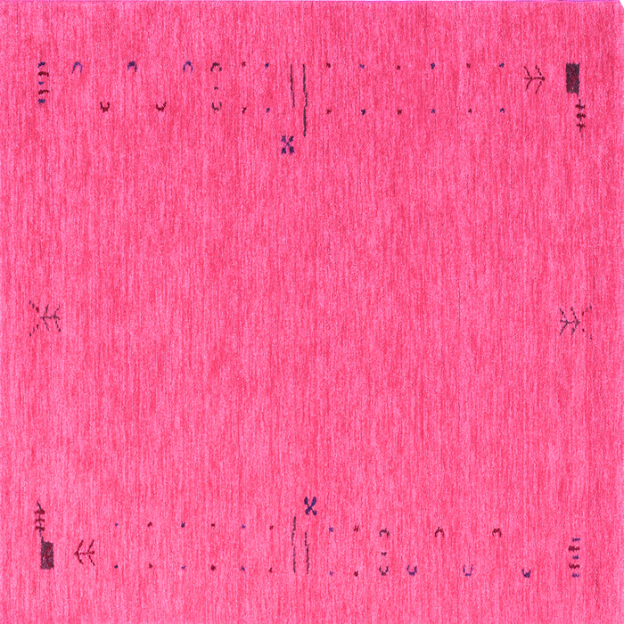 Square Abstract Pink Contemporary Rug, con161pnk