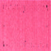 Square Abstract Pink Contemporary Rug, con161pnk