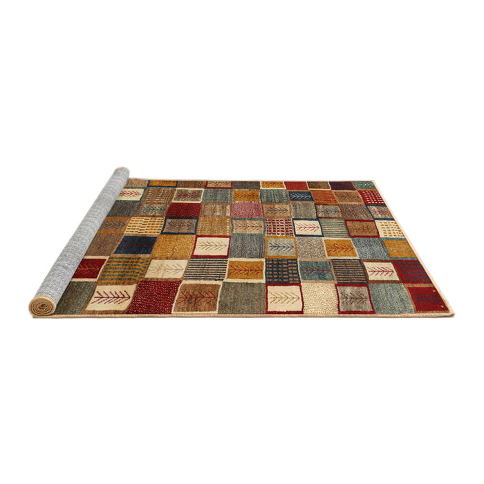 Serging Thickness of Machine Washable Contemporary Dark Sienna Brown Rug, wshcon1620