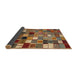 Thickness of Contemporary Dark Sienna Brown Modern Rug, con1620