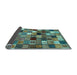 Sideview of Abstract Light Blue Contemporary Rug, con1620lblu