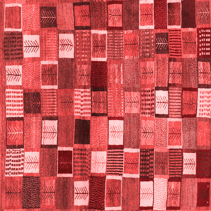 Machine Washable Abstract Red Contemporary Rug, wshcon1620red