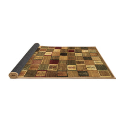 Sideview of Abstract Brown Contemporary Rug, con1620brn