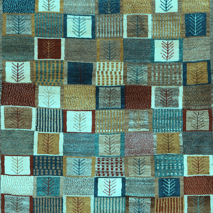 Machine Washable Abstract Light Blue Contemporary Rug, wshcon1620lblu