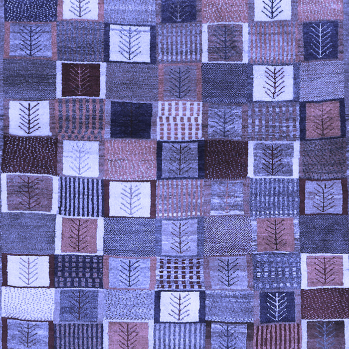 Abstract Blue Contemporary Rug, con1620blu